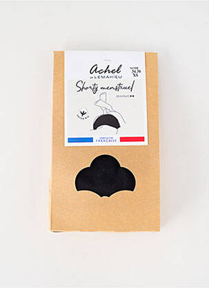 Culottes-menstruelles noir ACHEL pour femme